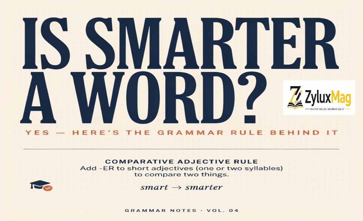 Is Smarter a Word? Yes — Here’s the Grammar Rule Behind It