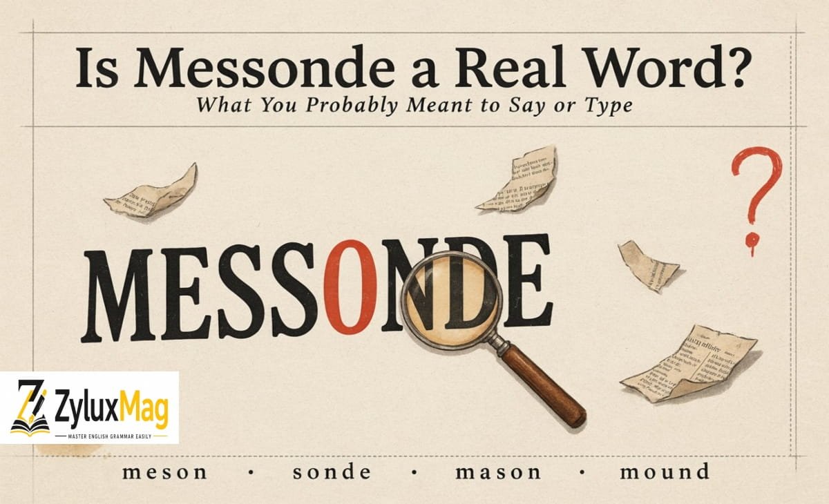 Is Messonde a Real Word? What You Probably Meant to Say or Type