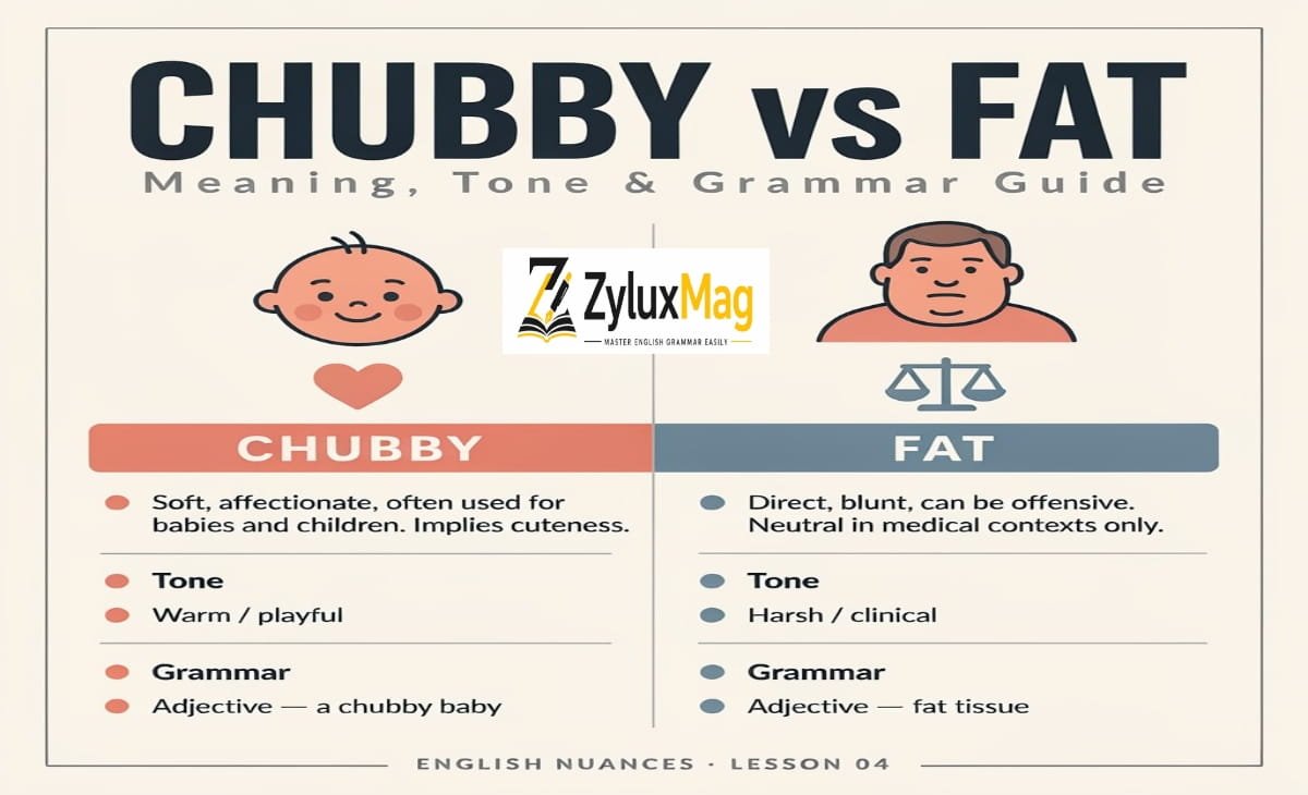 Chubby vs Fat: Meaning, Tone & Grammar Guide