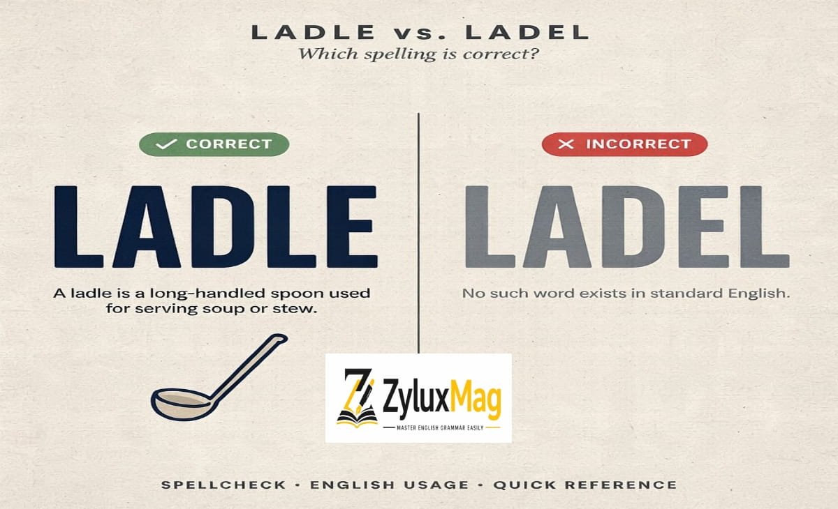 Ladel vs. Ladle: Which spelling is correct?