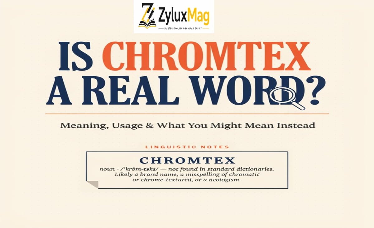 Is Chromtex a Real Word? Meaning, Usage & What You Might Mean Instead