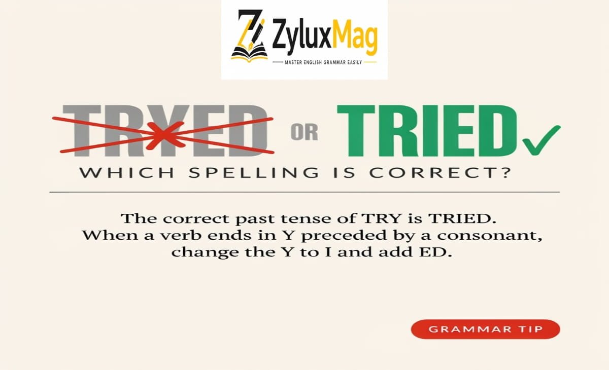 Tryed or Tried — Which Spelling Is Correct?