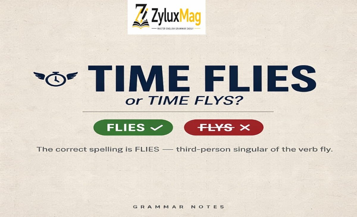 Time Flies or Time Flys: Which Spelling Is Correct?